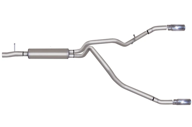 Gibson 11-16 Ford F-250 Super Duty King Ranch 6.2L 2.5in Kat-Back-Doppel- Split-Auspuff - Aluminisiert
