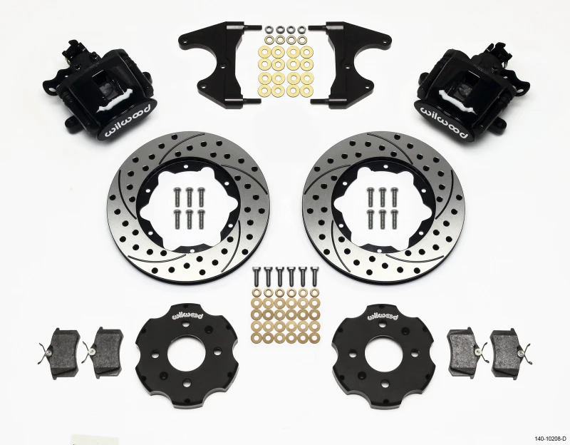Wilwood Kombinations-Handbremse Hinten Kit 11,00 Zoll Bohrungen Civic / Integra Trommel 2,46 Nabenversatz