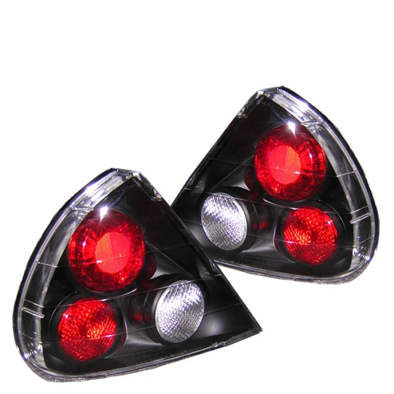 Spyder Euro Style Tail Lights Black ALT-YD-ML99-BK for Mitsubishi Mirage 99-02 2/4Dr