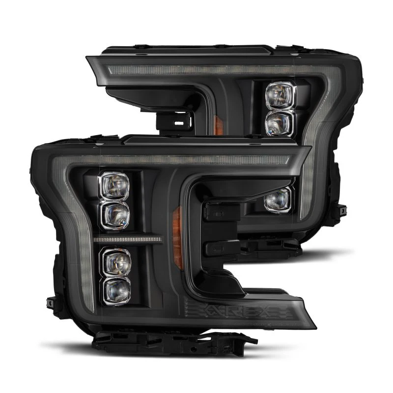 AlphaRex 18-20 Ford F-150 NOVA LED Proj Scheinwerfer  Schwarz (14. Gen G2 Stil)