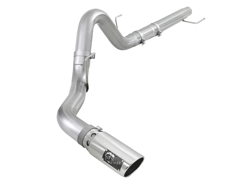 aFe Atlas 4 Zoll Aluminized Steel DPF-Back Auspuff 18-19 Ford F-150 V6-3.0L (td) mit Poliertem Endstück