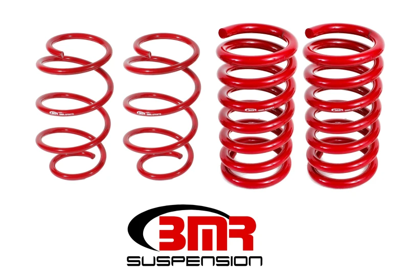 BMR 15-17 S550 Mustang Drag-Version Tieferlegungsfedern (Satz von 4) - Rot