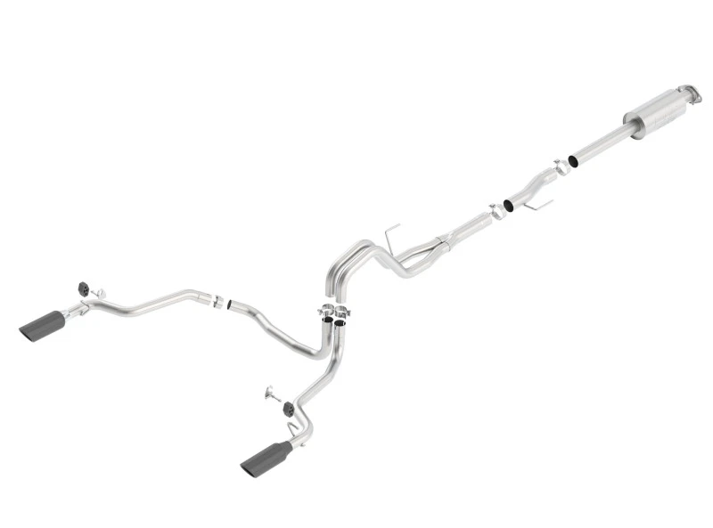Borla 15-16 Ford F150 3.5L EcoBoost Ext. Cab Black Chrome CB Auspuff ATAK Single Split Rear Exit