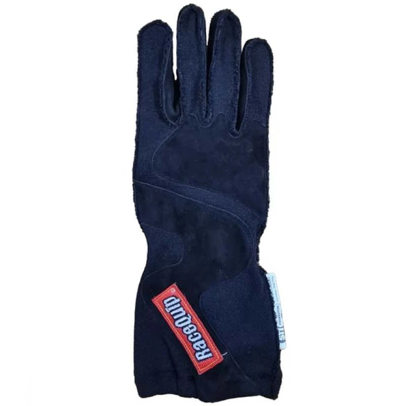 RaceQuip 356 Serie 2-Schicht-Nomex-Outseam-Rennhandschuhe SFI 3.3 / 5 Alle Schwarz Klein
