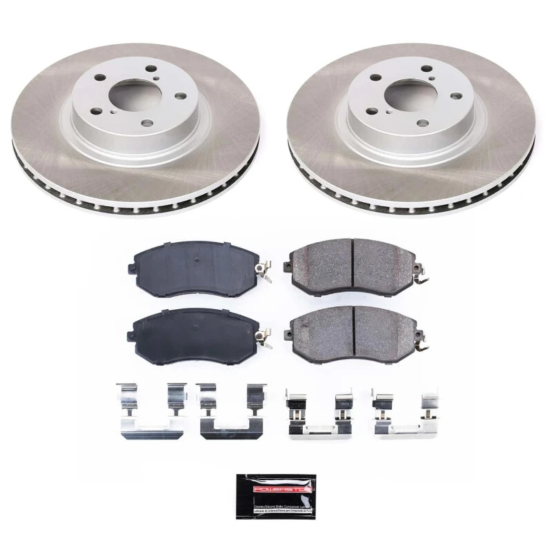 Power Stop Front Semi-Coated Rotor Kit for 11-16 Subaru Impreza