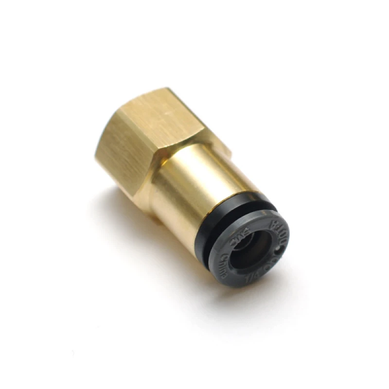 Ridetech Luftschlauch-Fitting Gerade 1/4 Zoll weiblich NPT auf 1/4 Zoll