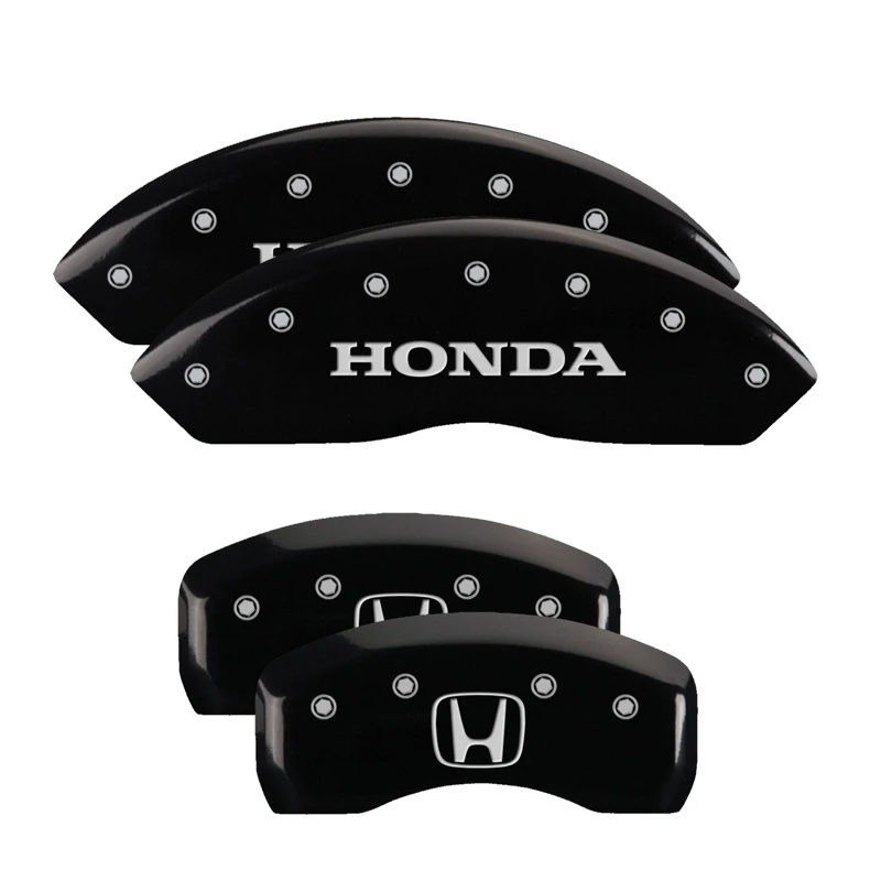 MGP 4 Bremse Caliper Abdeckungen Graviert Vorne Honda Graviert Hinten H Logo Schwarz silber ch