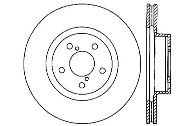 StopTech Drilled Right Front Rotor for 05-10 Subaru Legacy / 10 Outback