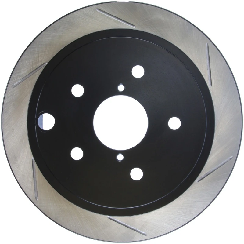 StopTech Power Slot Rear Left Slotted Rotor for 2015 Subaru WRX (w/o EyeSight)