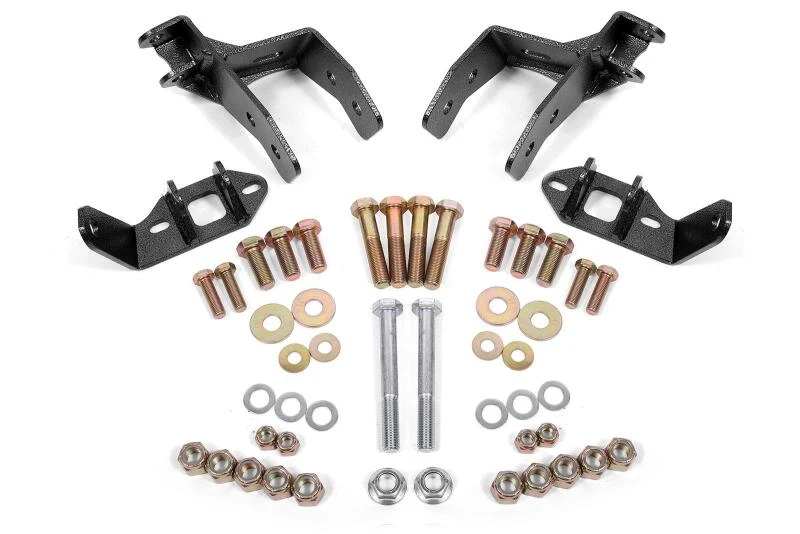 BMR 78-87 G-Body Coilover-Umbausatz hinten, nicht einstellbare Stoßdämpferhalterung ohne CAB - Schwarz Hammertone