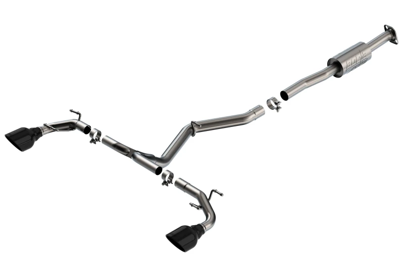 Borla ATAK Catback-Auspuffanlage - Schwarze Chromspitzen für 22-23 Subaru BRZ/Toyota GR86 2.4L RWD AT/MT