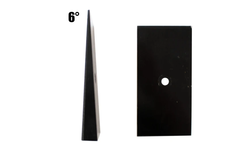 Fishbone Offroad Universal 6° Leaf Spring Shim – Schwarz