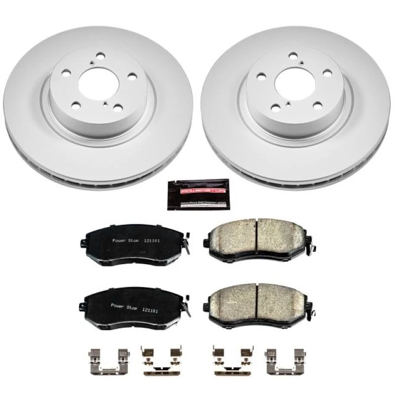 Power Stop Z17 Evolution Geomet Coated Brake Kit for 13-16 Subaru BRZ Front