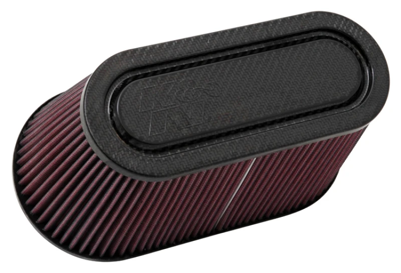 K&N Filter Univ Luftfilter Carb Fib T/B 3-1/2in FLG OD / 12x6in B / 9-15/16x3-15/16in T / 6in H