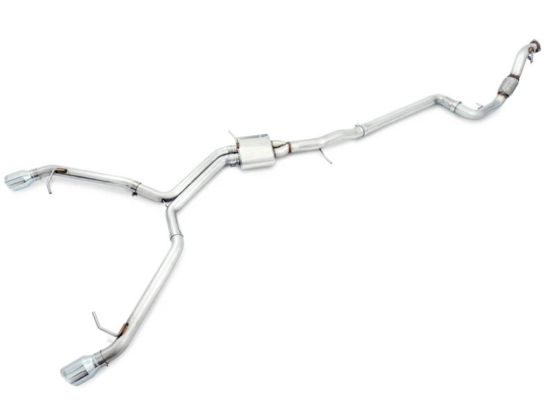AWE Tuning Audi B9 A4 Track Edition Auspuff Dual Outlet - Chrom Silber Tips (Inkl. DP)