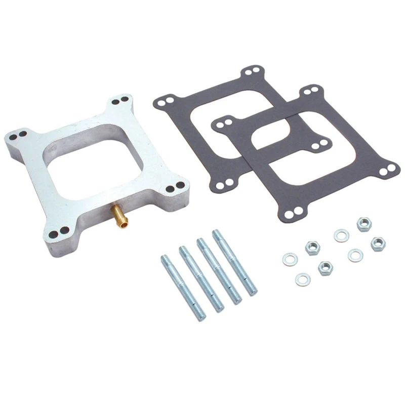 Spectre Vergaser-Abstandshalter - 1 Zoll offen mit Rohr-Aluminium