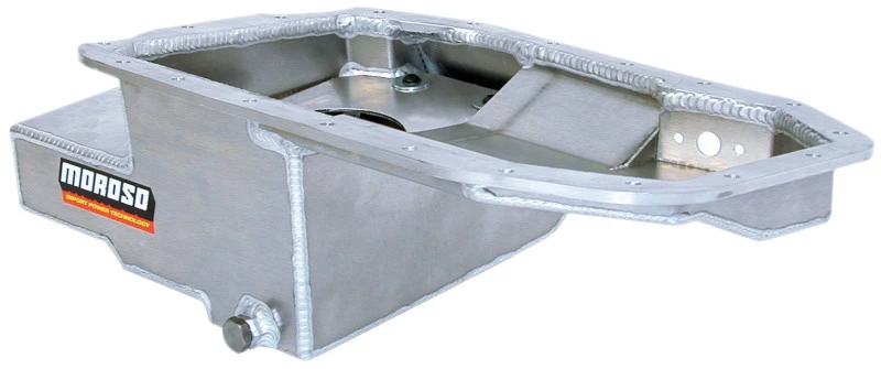Moroso Mitsubishi 2.0L DOHC Turbo 4G63 Kicked Out Road Race Baffled 6.25qt 6.5in Aluminum Ölwanne