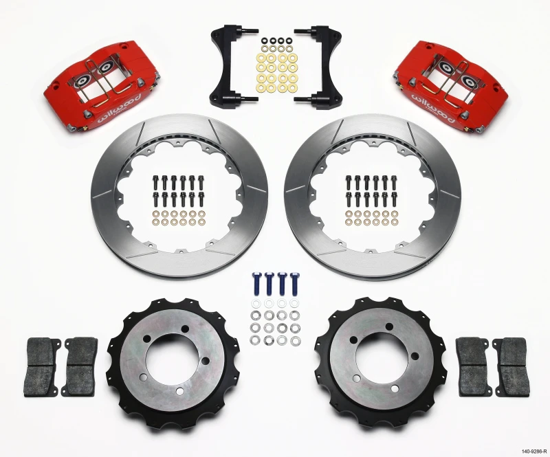 Wilwood Dynapro Radial Rear Kit 13.00in Red for Mitsubishi EVO VIII