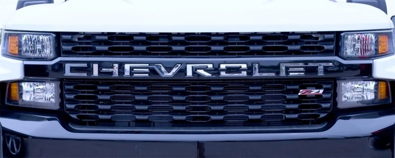 Putco 19-20 Chevy Silverado LD - Grillbuchstaben - Edelstahl Chevrolet Buchstaben
