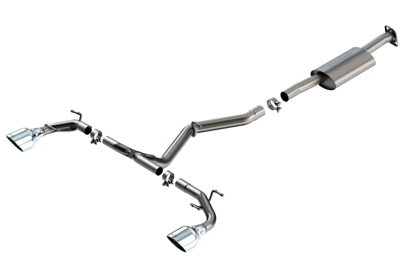 Borla S-Type Catback-Auspuff - Polierte Endrohre für 22-23 Subaru BRZ/Toyota GR86 2,4L RWD AT/MT