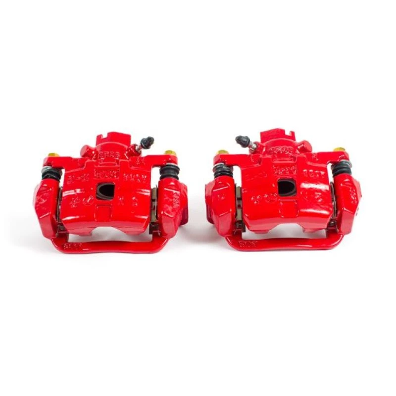 Power Stop Rear Red Calipers w/Brackets - Pair for 03-06 Subaru Baja