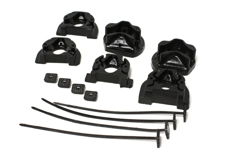 Energy Suspension 92-00 Honda Civic (außer 99-00 Si) / 93-97 Del Sol schwarze Motorhalter-Einsätze (Man)