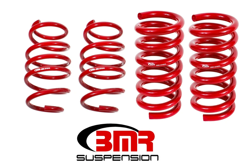 BMR 15-17 S550 Mustang Handling-Version Tieferlegungsfedern (Satz von 4) - Rot