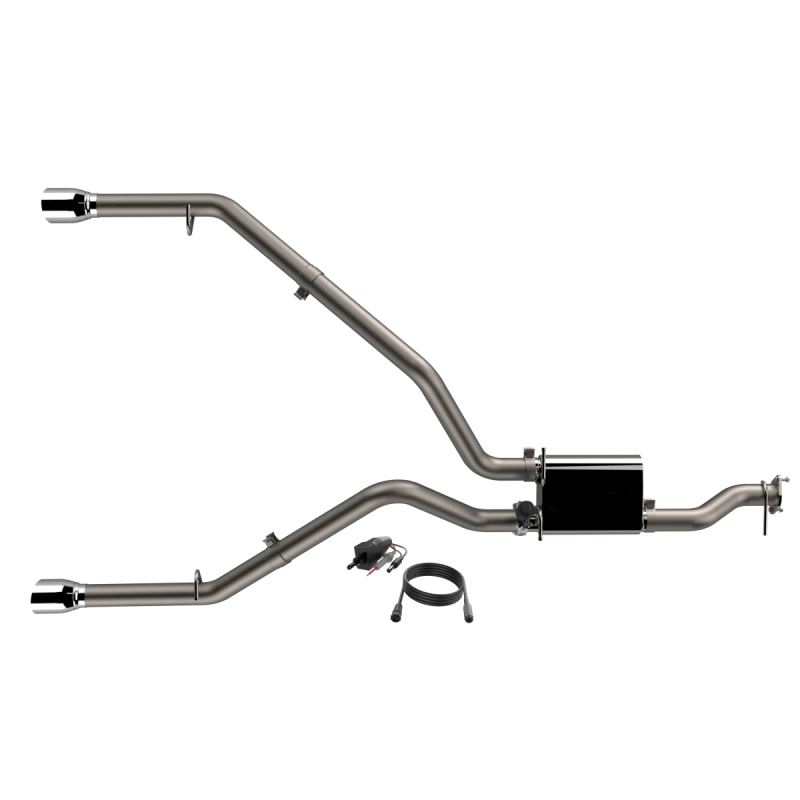 QTP 2019 + Ram 1500 CC/SB 5.7L Screamer 304 SS Cat Back Exhaust Split Rear Exit w/3in Tips