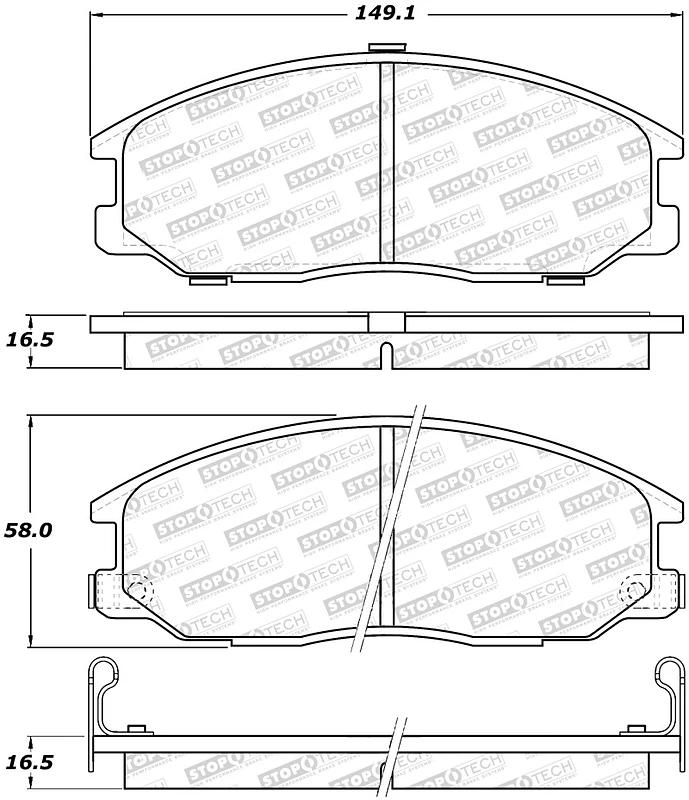 StopTech Street Brake Pads
