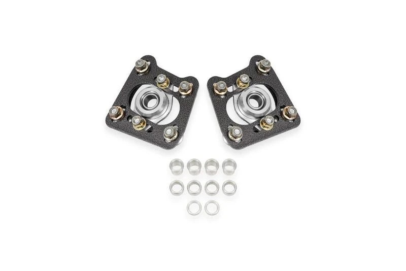 BMR Caster Camber Plates für 94-04 Ford Mustang – Black Hammertone