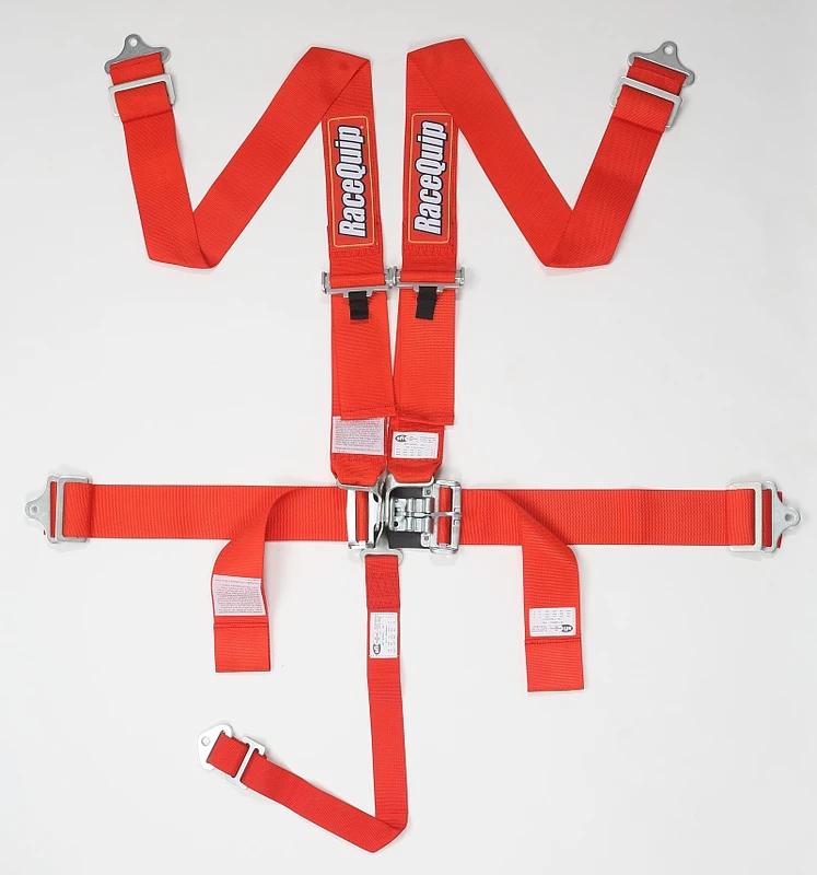 RaceQuip Rotes L & L 5-Punkt-Sicherheitsgurt