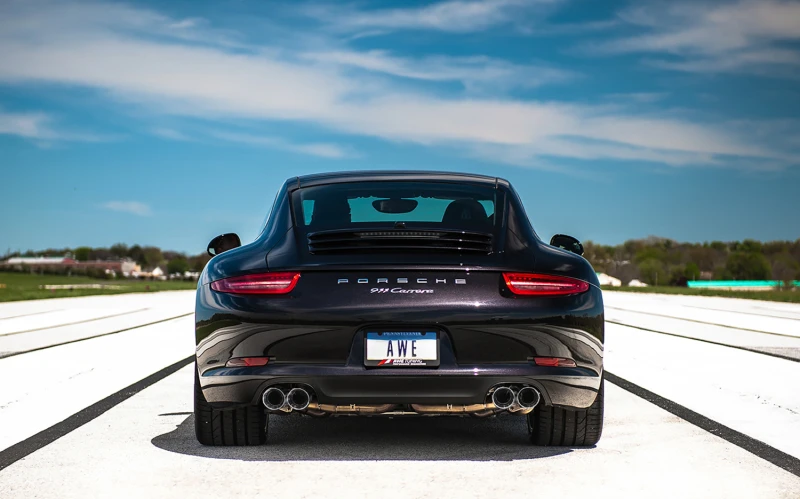 AWE Tuning 991 Carrera Leistungs-Abgasanlage - Chrom-Silber-Spitzen