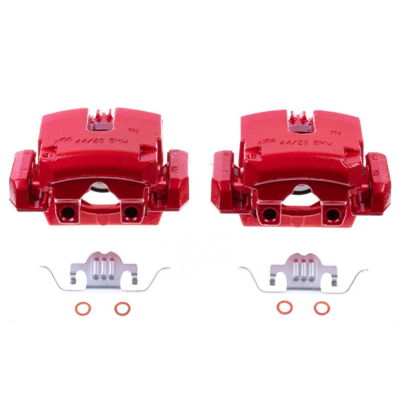 Power Stop 07-18 BMW X5 Rear Red Calipers w/Brackets - Pair
