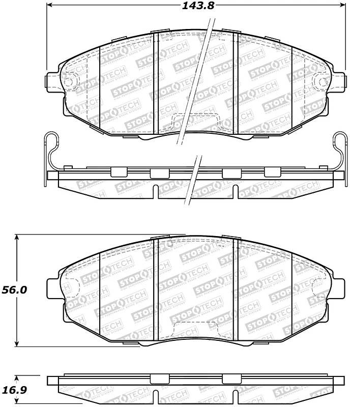 StopTech Street Brake Pads