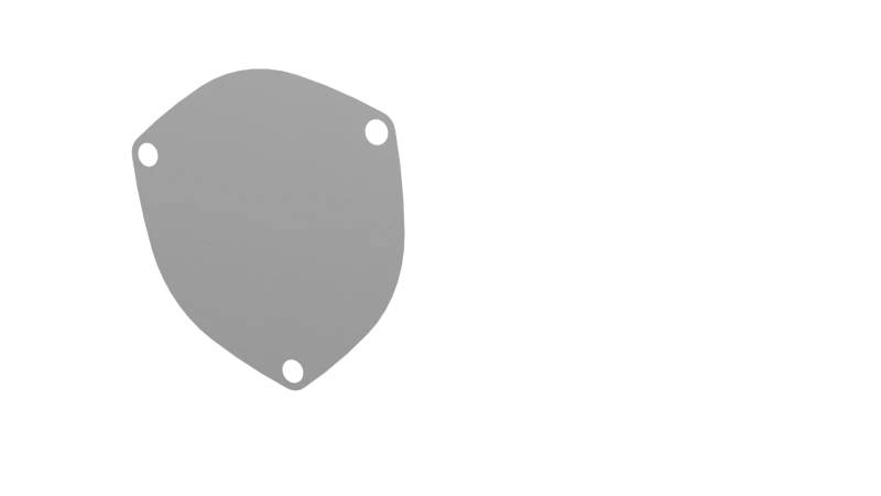 QTP 4in Bolt-On QTEC 3 Bolt Cover Plate
