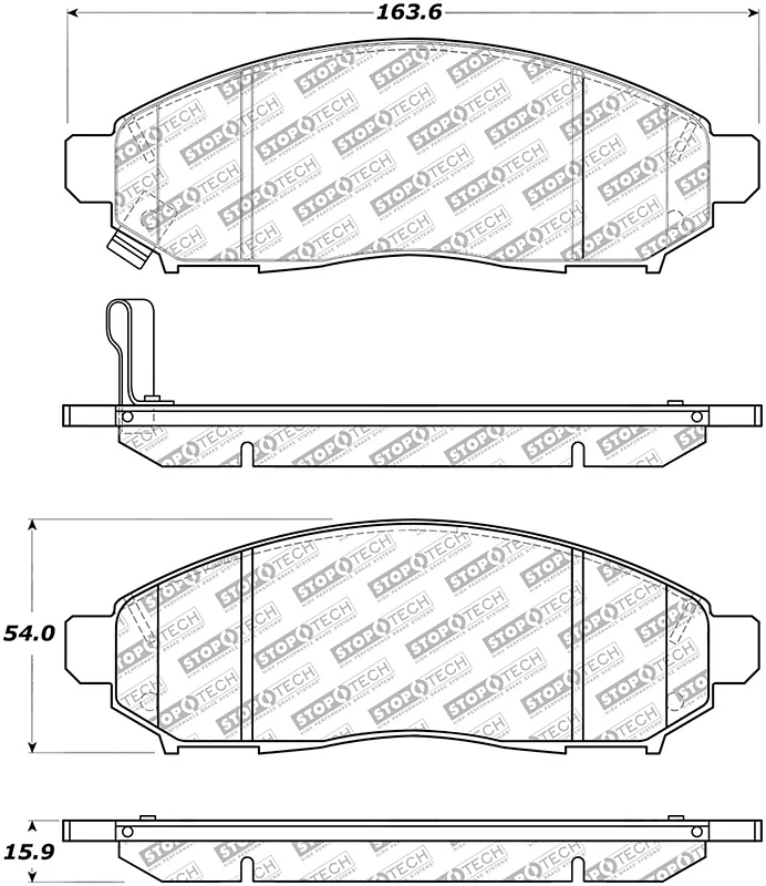 StopTech Street Select Brake Pads - Front