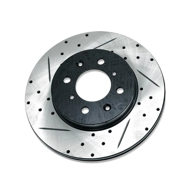 BLOX Racing Slotted And Cross-Drilled Rotor Left Side