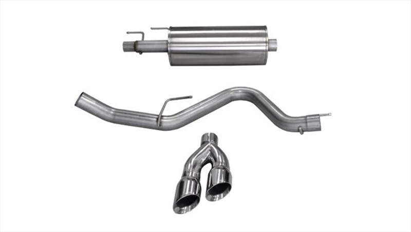 Corsa 15-20 Ford F-150 3.5L Eco (Super Crew Cab) Polierte Sport-Einzel-Seiten-Doppel-4-Zoll-Spitzen CB Auspuff