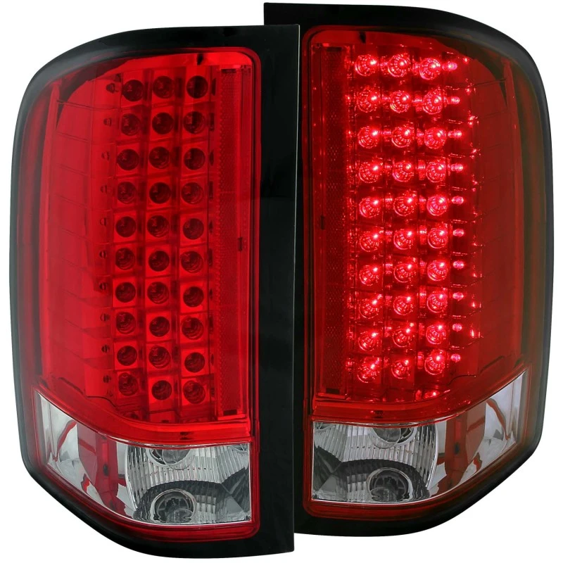 ANZO 2007-2013 Chevrolet Silverado 1500 LED-Rückleuchten Rot/Klar