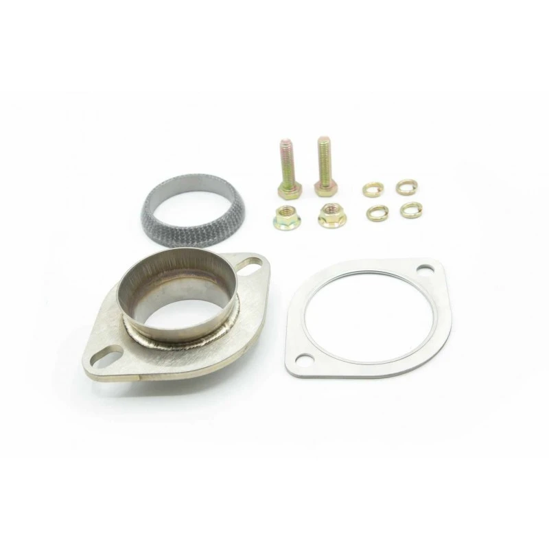 Turbo XS 3in Downpipe to OEM Catback Adapter w/Exhaust Gasket & Donut Gasket for Subaru