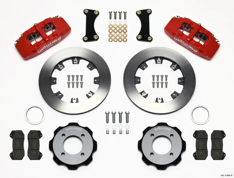 Wilwood Dynapro 6 Front-Hat-Kit 12,19 Zoll Rot 2011 Fiesta