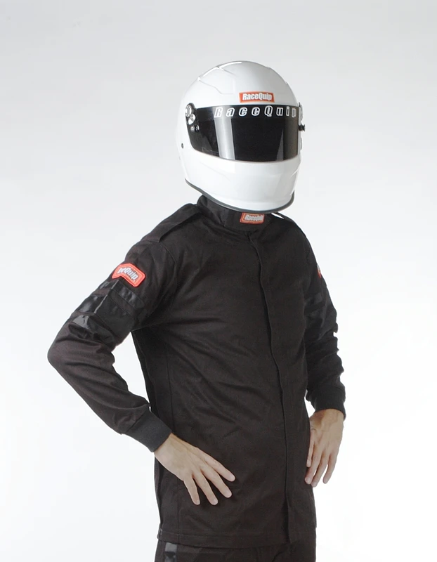 RaceQuip Schwarze SFI-1 1-L Jacke - Groß
