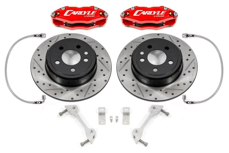 BMR Bremskit für 08-23 Dodge Challenger 15-Zoll-Umbau Rote Bremse Non-Demon/Redeye