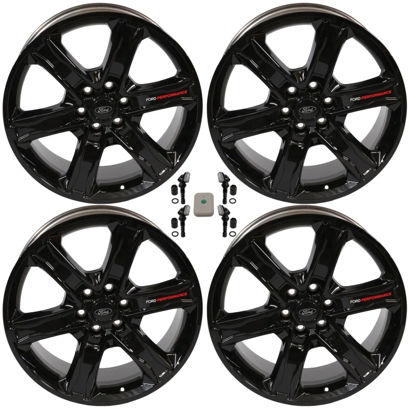 Ford Racing 15-23 F-150 22x9,5 Zoll Felgensatz - Hochglanz Schwarz