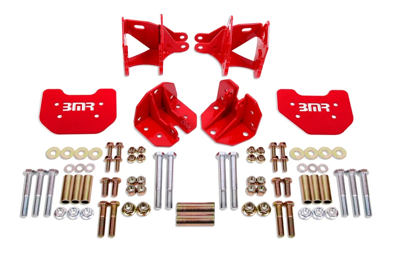 BMR 79-04 Mustang Hintere Coilover-Umrüstungskit mit Kontrollarm-Bracket - Rot