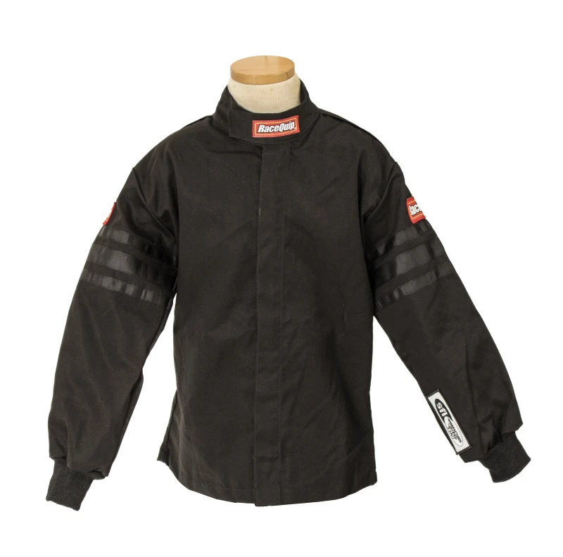 RaceQuip schwarzer Rand SFI-1 JR. Jacke - KXXS