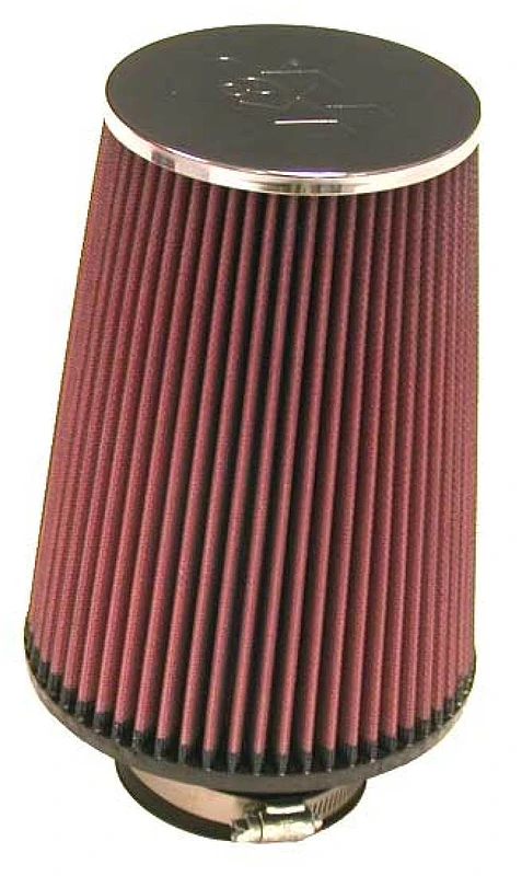 K&N Universaler Chrom-Rund-Luftfilter 3 Zoll Flansch-ID / 6 Zoll Basis-OD / 4,5 Zoll Top-OD / 8 Zoll Höhe