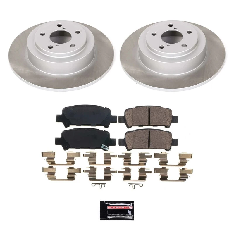 Power Stop Rear Semi-Coated Rotor Kit for 00-04 Subaru Outback