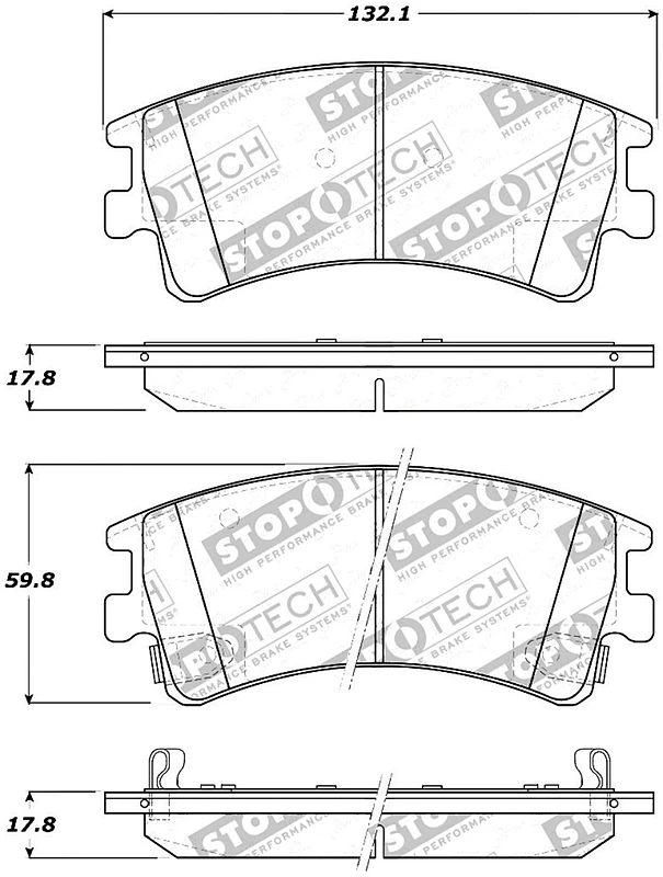 StopTech Street Touring Brake Pads