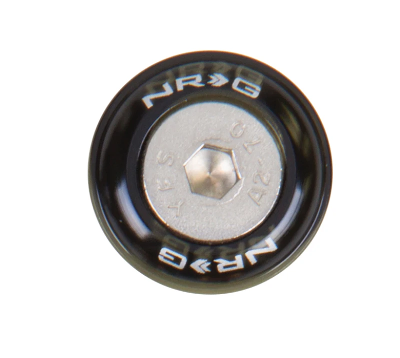 NRG Fender Washer Kit mit Nieten für Metall (Schwarz) - 10er Set